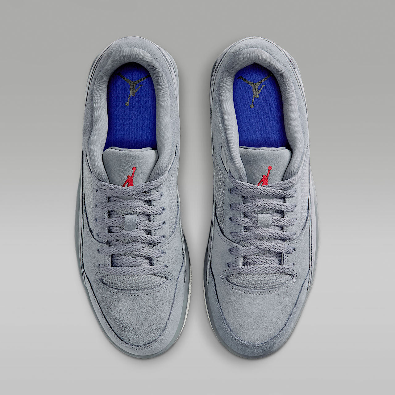Flight Court Men's Shoes Cool Grey Leather Suede